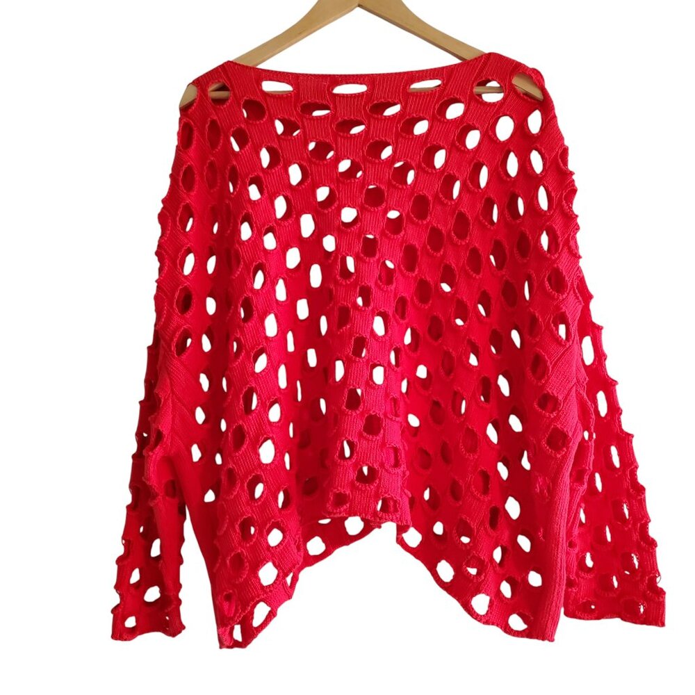 Shannan Passero Red Lula Pullover Sweater Size M